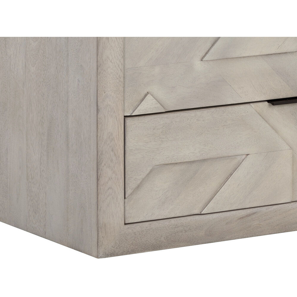 Lisboa 32 X 28 inch Light Grey Night Stand
